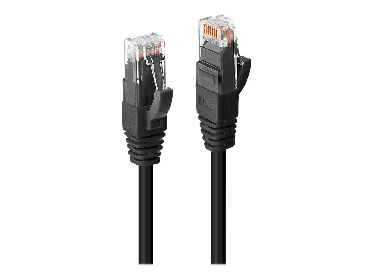 LINDY UTP Cat.6 Cable Black 1m