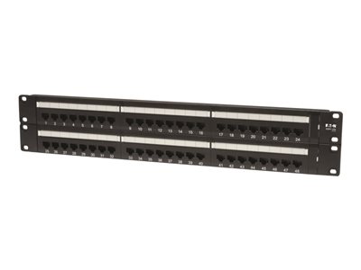 Tripp Lite 48-Port Cat5e Cat5 Rackmount Patch Panel 568B 110 Punch 2URM TAA