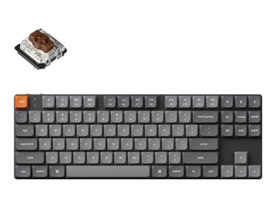 Keychron K1 MAX keyboard QMK/VIA custom mechanical 80% TKL Input Product shot Front 79200