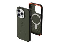 UAG Rugged Case for iPhone 14 Pro [6.1-in] - Civilian for MagSafe Olive Beskyttelsescover Olivengrøn Apple iPhone 14 Pro