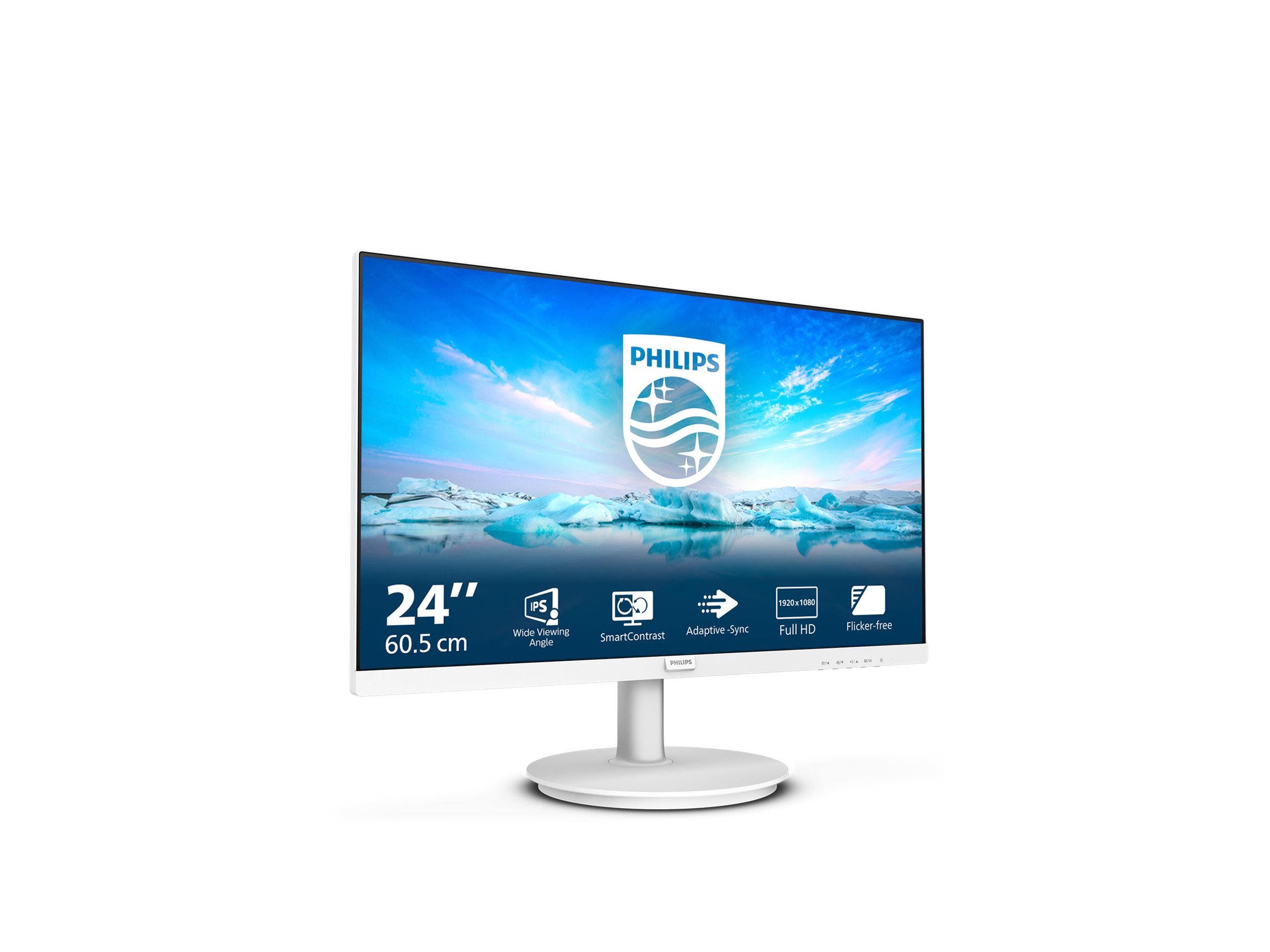 An image of Philips V-line 241V8AW - LED monitor - Full HD (1080p) - 24"