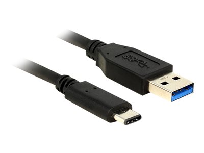 DELOCK USB3.1 Kabel C -> A St/St 1.00m schwarz - 83870