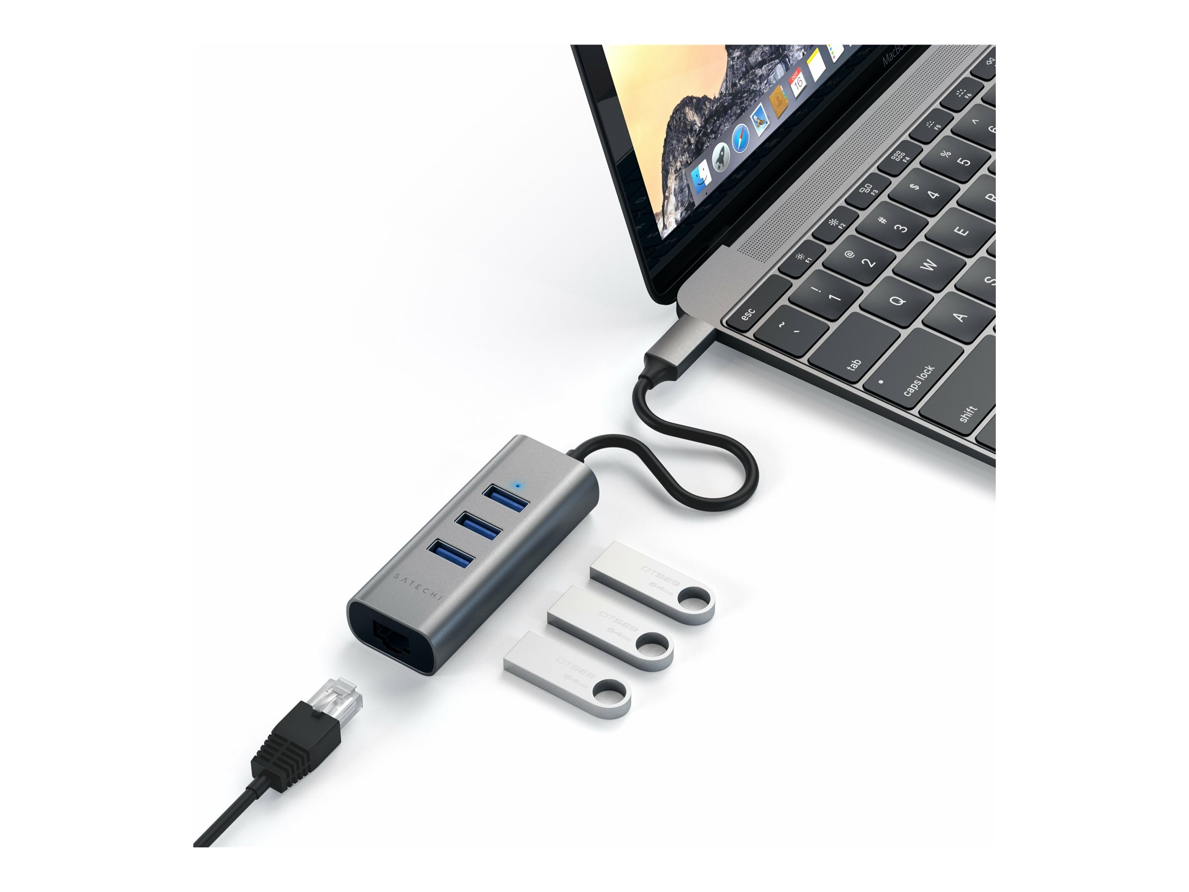 Satechi ST-TC2N1USB31AM hub 3 Usage / lifestyle Front 73680