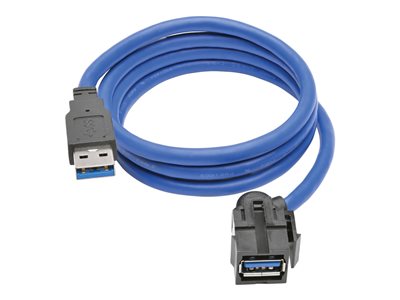 Tripp Lite 3ft USB 3.0 Superspeed Keystone Jack Type-A Extension Cable M/F 3'
