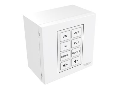 Modular AV faceplate control module - 8 buttons - 