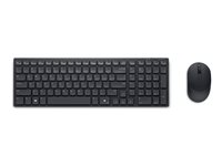 Dell Pro Compact Silent Keyboard and Mouse - KM555 Sæt med mus og tastatur Pressestempel Trådløs Belgisk