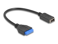 DeLOCK USB 3.0 USB internt kabel 25cm Sort