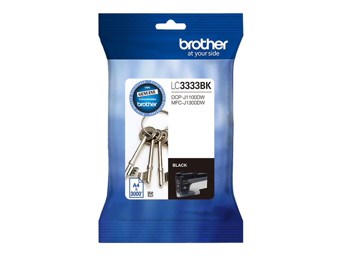 Brother LC3333BK black original ink Package view Front 80520