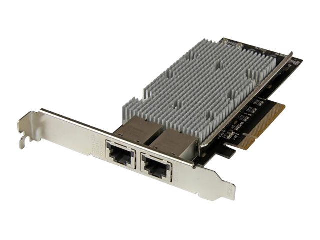 Image of StarTech.com 2-Port 10Gb PCIe NIC with Native Link Aggregation - 10Gbase-t Ethernet Card - 100/1000/10000 Mbps LAN Card (ST20000SPEXI) - network adapter - PCIe 2.0 x8 - 10Gb Ethernet x 2