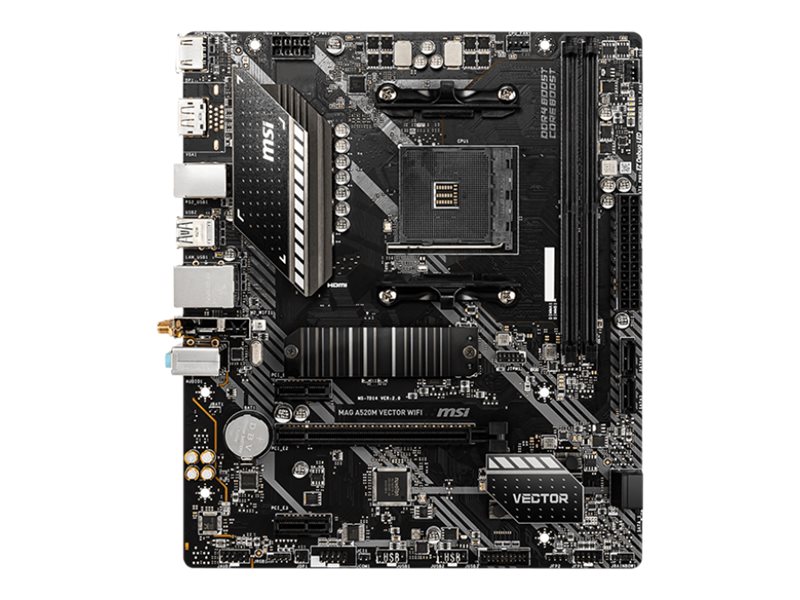 MSI MAG A520M VECTOR WIFI - základní deska - mikro ATX - Socket AM4 - AMD A520
