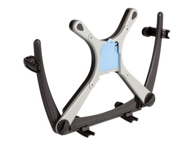 LAPTOP HOLDER FOR ARM, PC SILVER WITH BLACK DELRIN PLASTIC BACKING