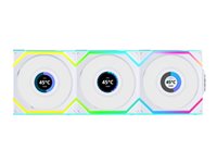 Lian Li UNI FAN SL Wireless LCD Fan 3-pack Hvid 120 mm