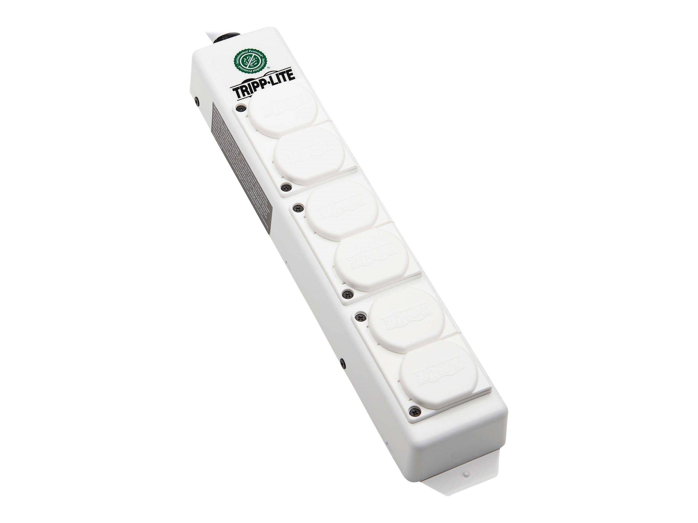 Tripp Lite Safe-IT UL 2930 Medical-Grade Power Strip for Patient Care Vicinity, 6 Hospital-Grade Outlets,...