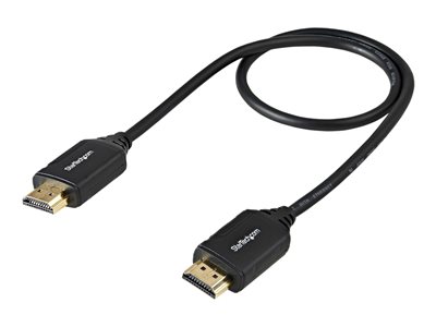 StarTech.com StarTech.com Certified Speed HDMI 2.0 Cable with Ethernet - 1.5ft 0.5m - HDR 4K 60Hz - 20 inch Short HDMI Male to Male Cord (HDMM50CMP) - HDMI cable with Ethernet 1.6 ft
