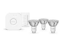 Philips Hue White and Color Ambiance Essential Starter Kit Lyspære 4.7W 2200-6500K 16 millioner farver