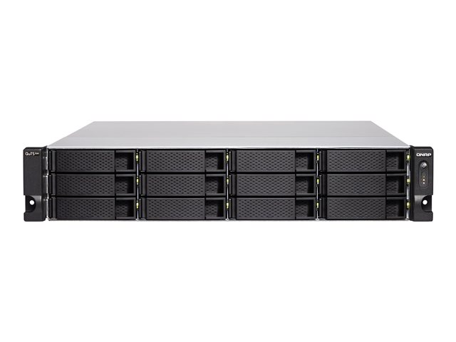 QNAP TS-h1277XU-RP - NAS server - 12 bays - rack-mountable - SATA 6Gb/s - RAID 0, 1, 5, 6, 10, 50, JBOD, 5 hot spare, 6 hot spare, 60, 10 hot spare, RAID TP - RAM 128 GB - Gigabit Ethernet / 10 Gigabit Ethernet / 10Gbps SFP+ - iSCSI support - 2U