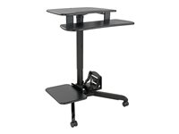 Eaton Tripp Lite Series Rolling Desk TV / Monitor Cart - Height Adjustable Vogn med hjul LCD-display/tastatur/mus/CPU/notebook