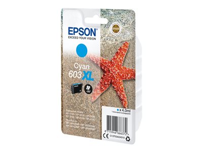 EPSON 4LB Singlepack Cyan 603XL Ink