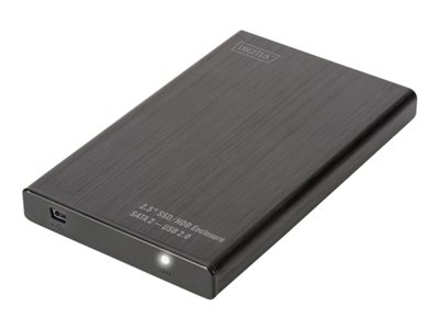 DIGITUS Externes Gehäuse 2,5 SATA I-II SSD/HDD Alu schwarz