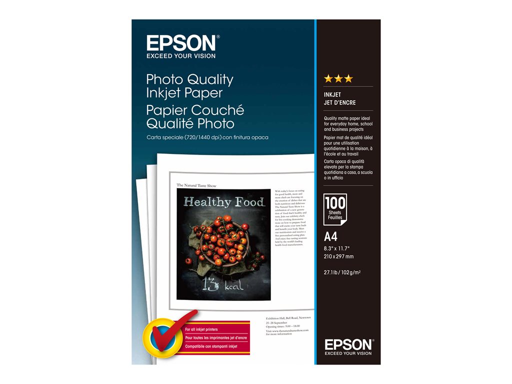 EPSON PAPIER COUCHE A4 QUALITE