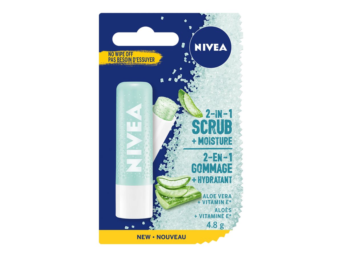 Nivea 2-In-1 Moisturizing Lip Scrub - 4.8g