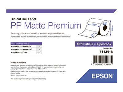 Premium - die cut labels - matte - 6280 label(s) -