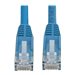 Eaton Tripp Lite Series Cat6 Gigabit Snagless Molded UTP Ethernet Cable (RJ45 M/M), PoE, LSZH, Blue, 1 m (3.3 ft.)