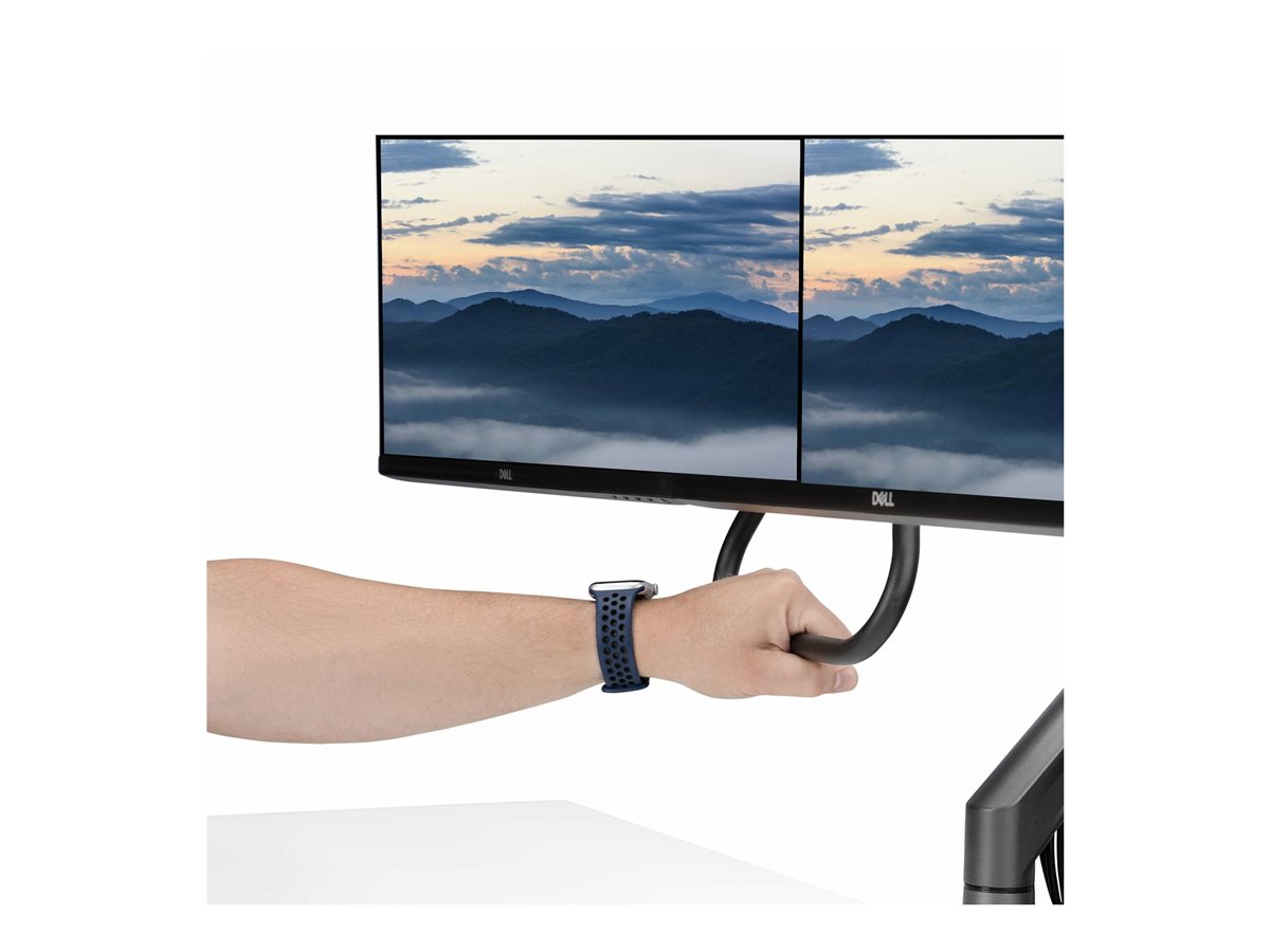 StarTech.com Desk Mount Dual Monitor Arm w/ Crossbar, Up To 27" Displays montážní sada - articulating, mechanical spring - pro 2 LCD displeje - černá - kompatibilní s TAA – foto 12
