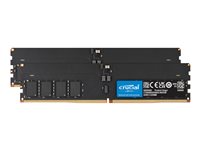Crucial DDR5 SDRAM 64GB kit 3200MHz CL52 Clocked unbuffered On-die ECC DIMM 288-PIN