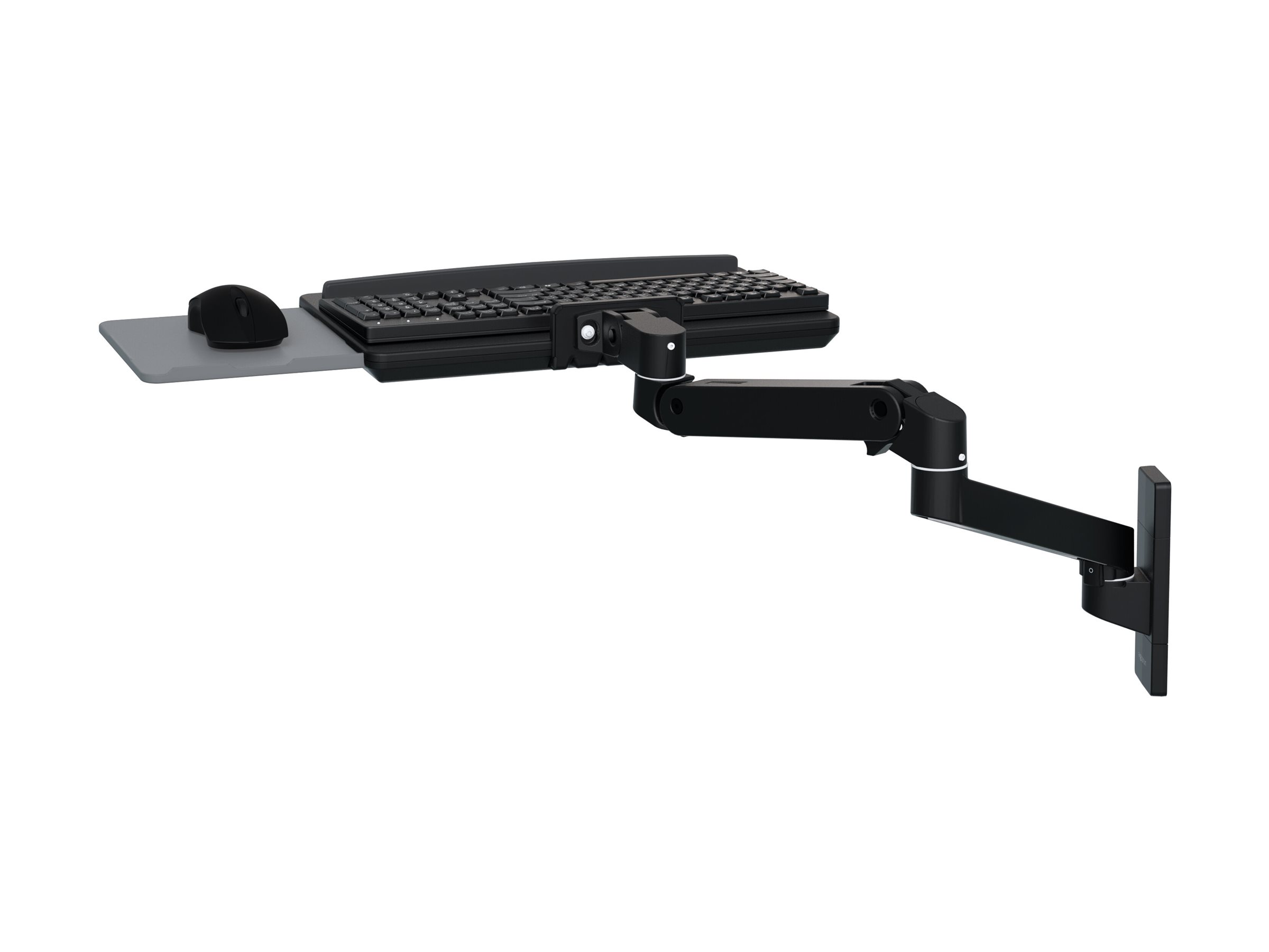 Ergotron LX Pro keyboard/mouse arm mount tray Schematic image Multi-angle 68800