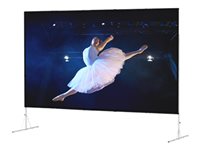 Da-Lite Fast-Fold Deluxe Screen System HDTV Format - projection screen with heavy duty legs - 106" (269 cm)