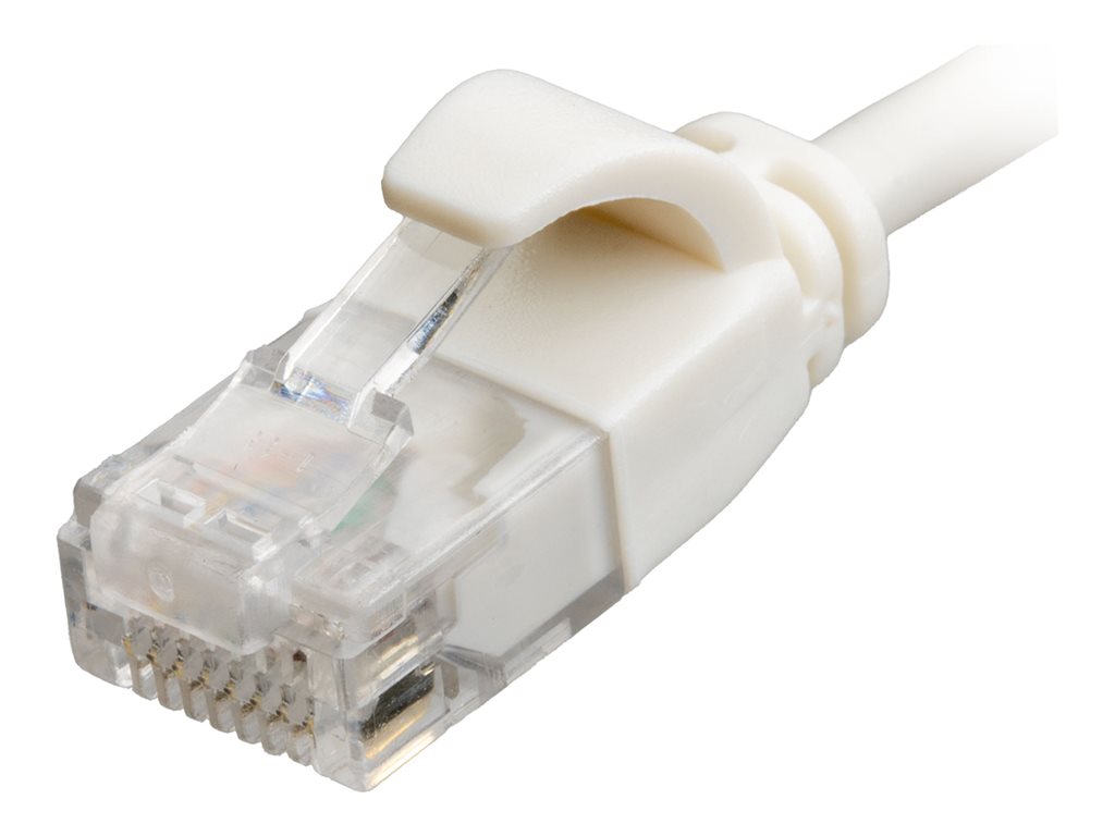 3m Cat6 RJ45 White U/UTP LSOH 30AWG Slim Snagless Booted Patch L – Cablenet