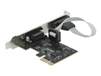 DeLock PCI Express Card to 2 x Serial RS-232 Seriel adapter PCI Express 2.0 x1 230.4Kbps