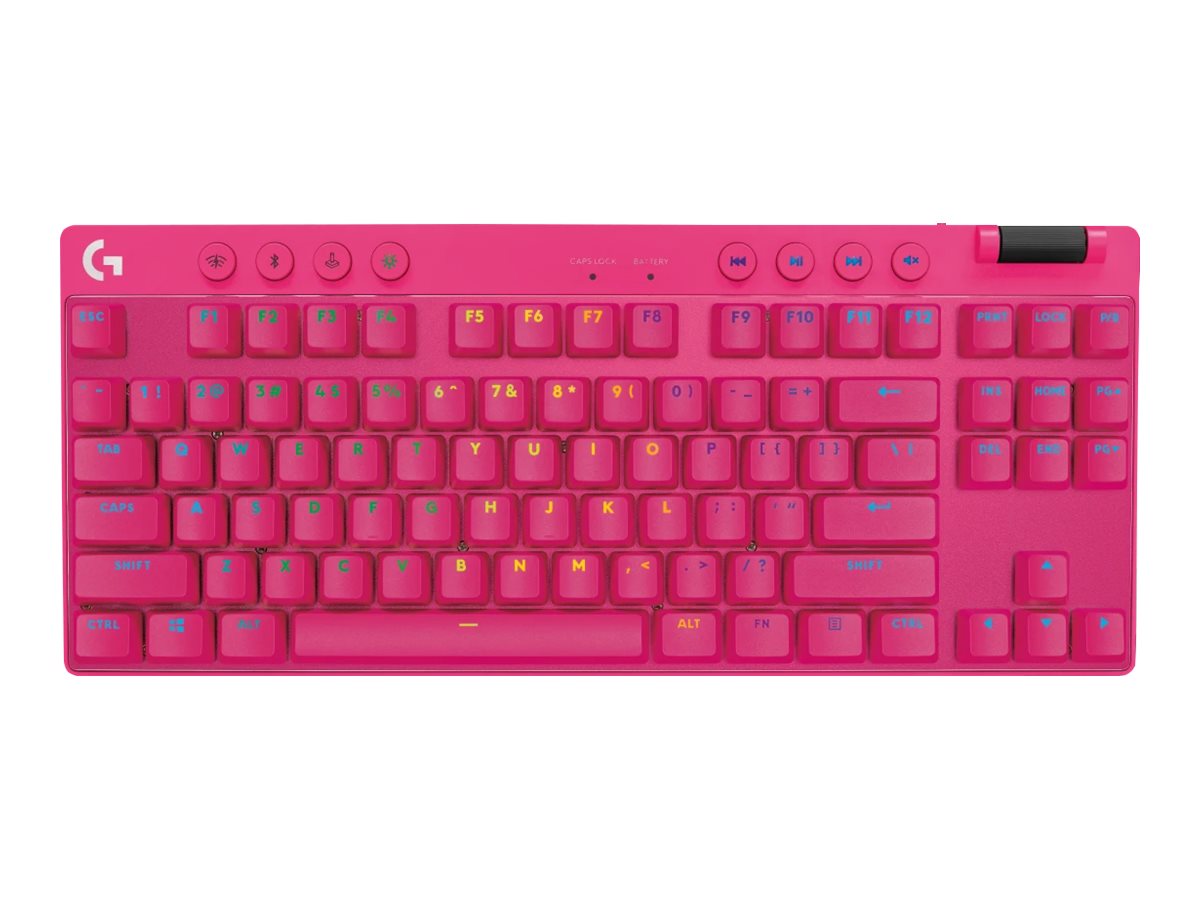 Logitech G PRO X TKL keyboard QWERTY English pink Input Product shot Front 79800