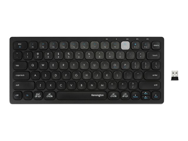 Kensington Multi-Device Dual Wireless Compact Keyboard - klávesnice - německá - černá Vstupní zařízení – foto 11