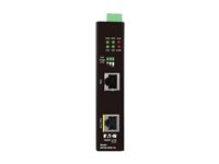 Eaton Tripp Lite Series Industrial Gigabit Ethernet PoE injector, 60W PoE++, 802.3bt, Midspan, -40C to +75C, IP30 housing, Dual 24~57VDC , DIN rail, 1 Port - PoE injector - 60 Watt