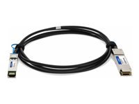 AddOn 1m Solarflare Compatible QSFP+ to SFP+ DAC