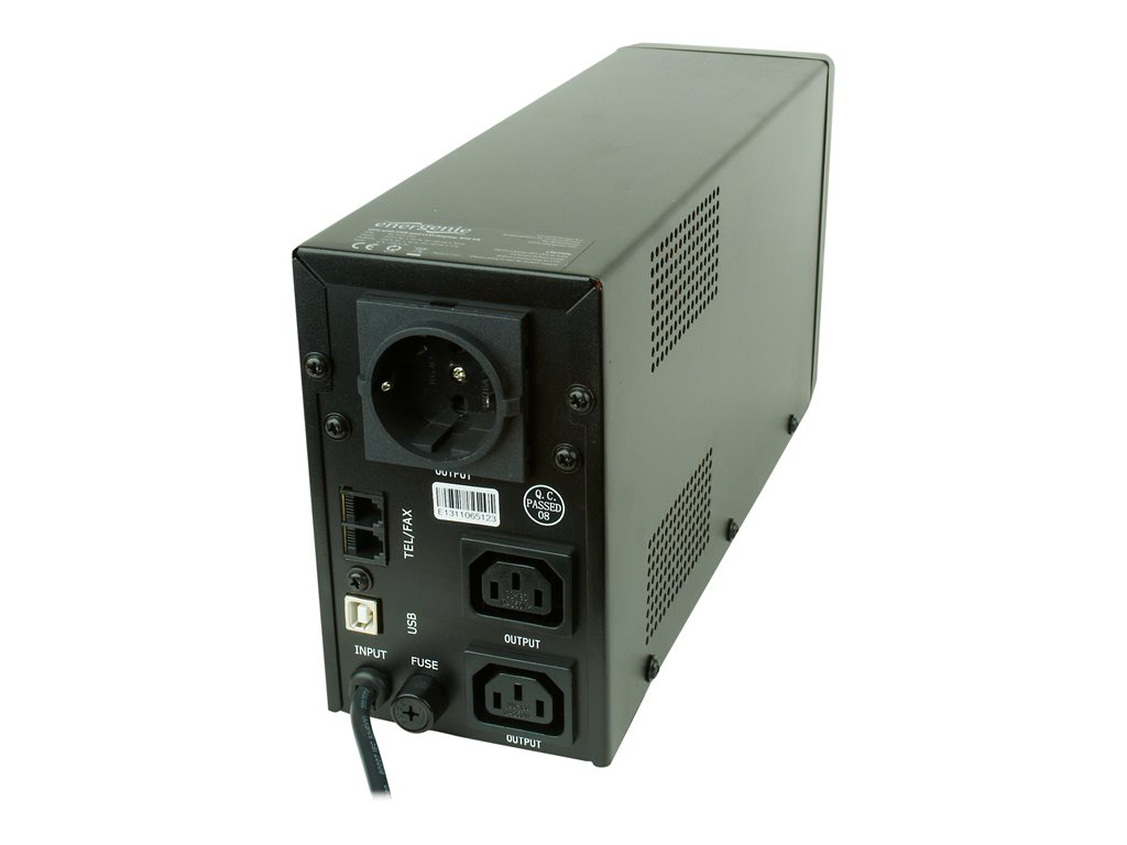 UPS GEMBIRD-ENERGENIE LINE-INTERACTIVE 850VA 2X IEC 1X SCHUKO 230V, USB, RJ11 IN/OUT LCD