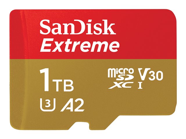 SANDISK Extreme microSDXC 1TB + SD Adp SDSQXAV-1T00-GN6MA