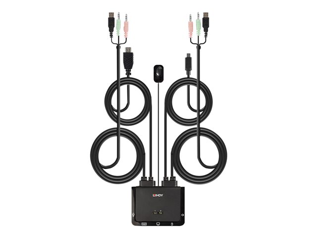 LINDY 2 Port HDMI 18G KVM Switch