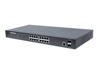 Intellinet     Web-Managed  2 SFP Ports, 16 x  ports, IEEE 802.3at/af Power over  ( / ), 2 x SFP, Endspan, 19 Rackmount' Switch 16-porte Gigabit  PoE+