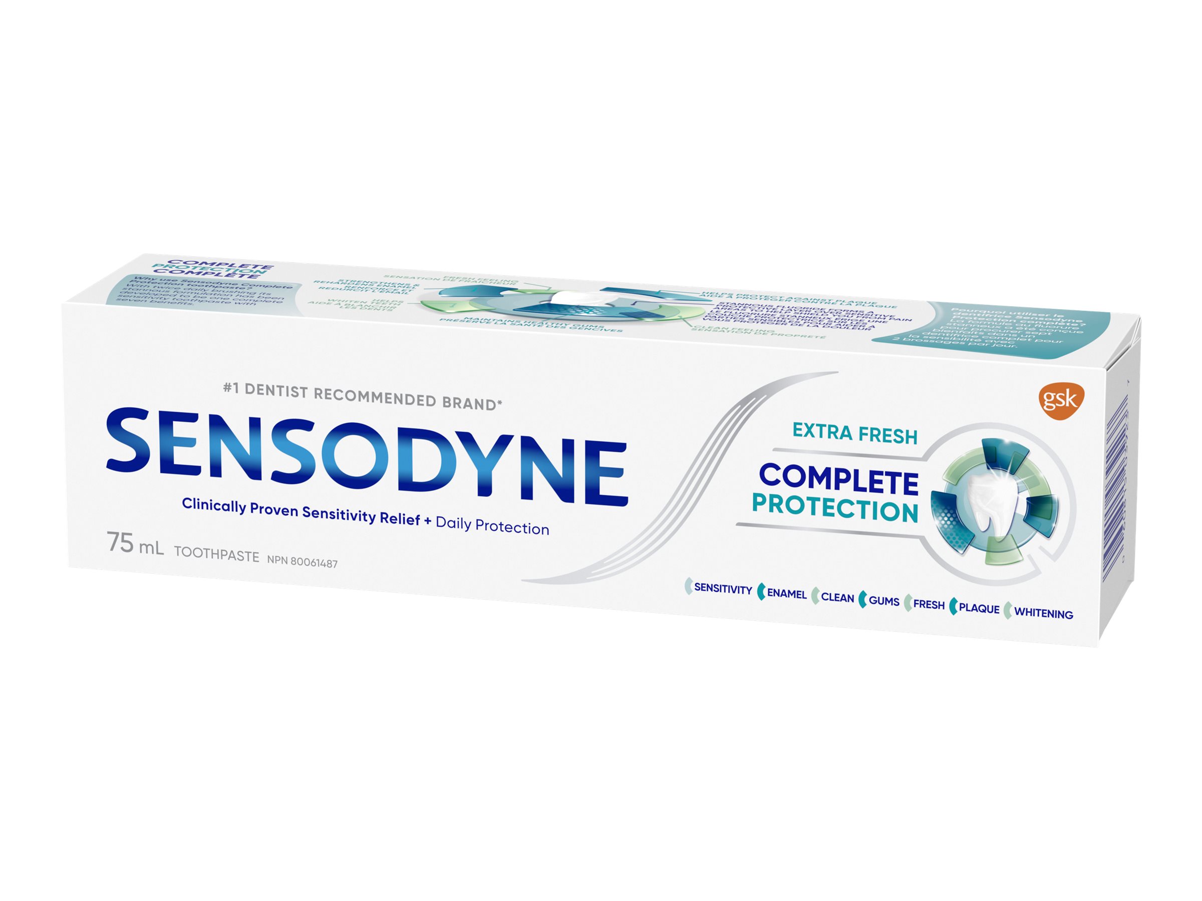 Sensodyne Complete Protection Toothpaste - Extra Fresh - 75ml