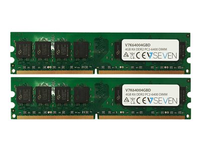 V7 - DDR2 - kit - 4 GB: 2 x 2 GB