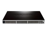D-Link xStack DGS-3420-52T - switch - 48 ports - Managed - rack-mountable