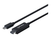 Manhattan Video/audiokabel DisplayPort / HDMI 1.8m Sort