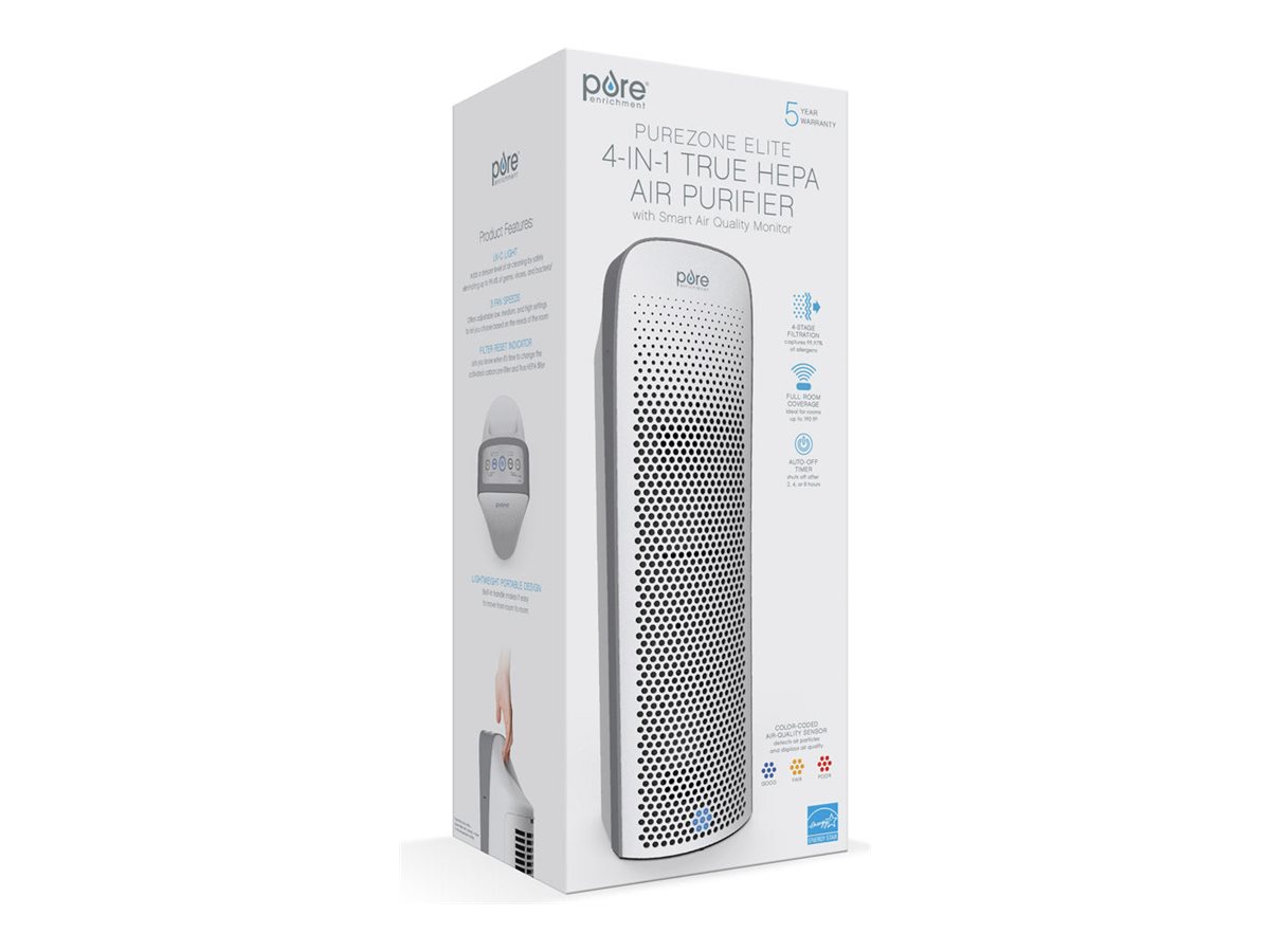 Pure Enrichment PureZone Elite Floor Standing Air Purifier - White - PEAIRTWR