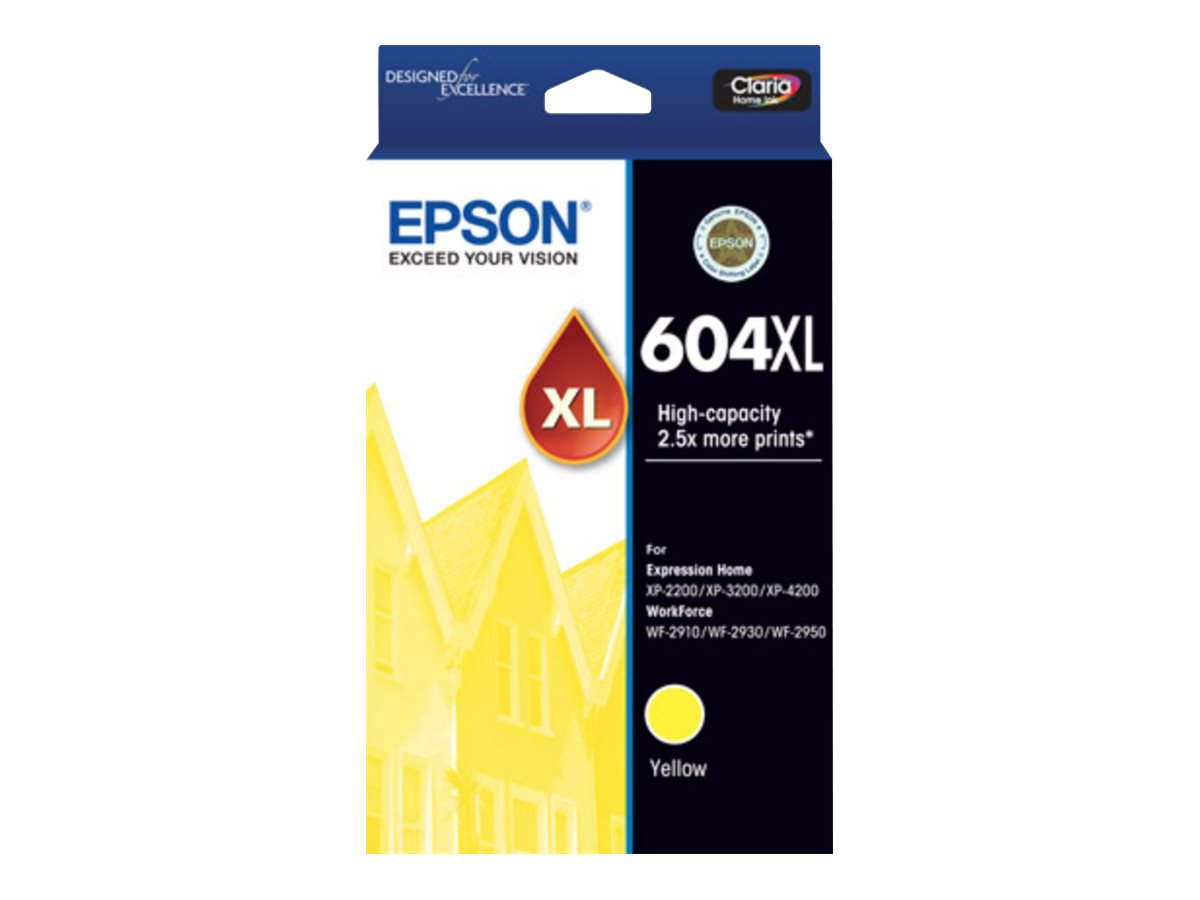 Epson 604XL XL yellow original ink Package view Front 80520
