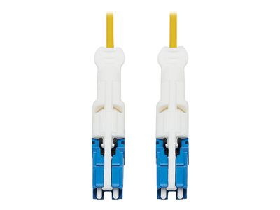 Tripp Lite 400G Duplex Singlemode 9/125 OS2 Fiber Optic Cable (CS-UPC/CS-UPC), Round LSZH Jacket, Yellow, 1 m