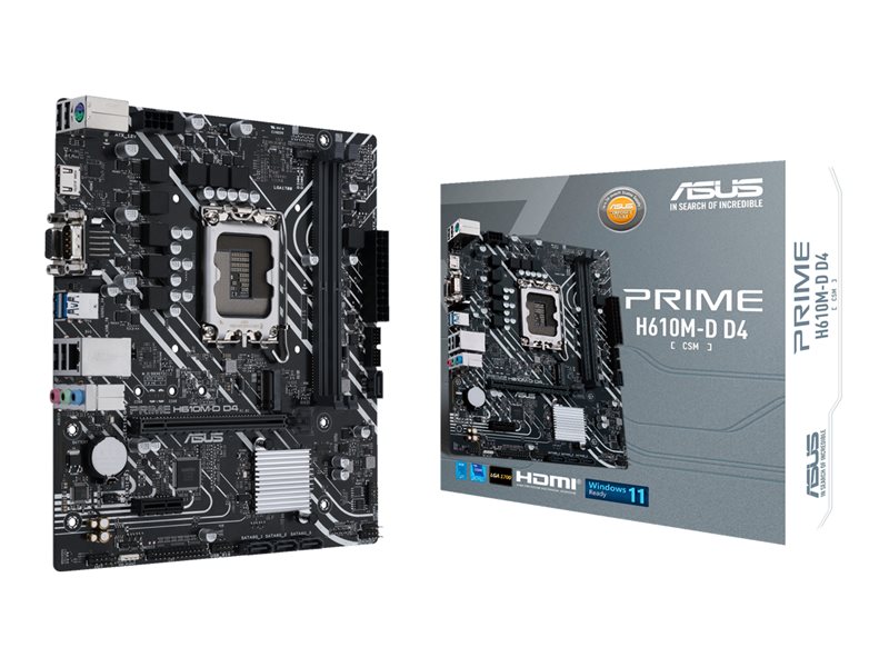 ASUS PRIME H610M-D D4 LGA1700 mATX MB