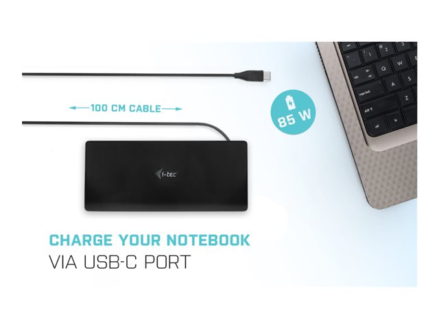 I-TEC USB-C Quattro Docking Station 85W